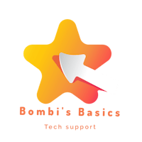 the logo for bombi's basics tech support
